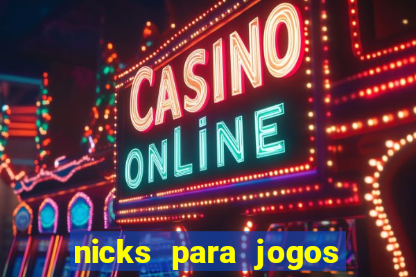 nicks para jogos de tiro